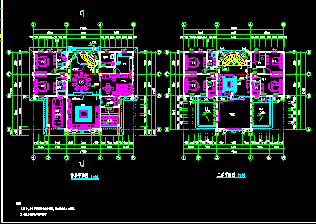 某市大型别墅建筑CAD施工设计图纸-图二