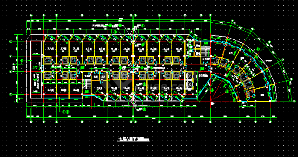 翡翠山湖酒店施工设计全套CAD图-图二