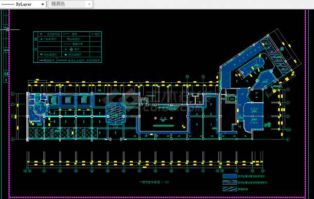 经典中餐厅建筑设计及施工全套CAD立面图-图二