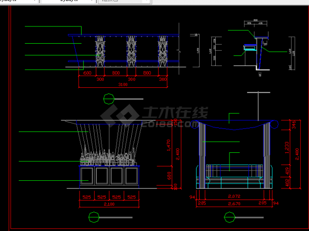 酒店办公楼建施方案设计全套CAD图纸-图二
