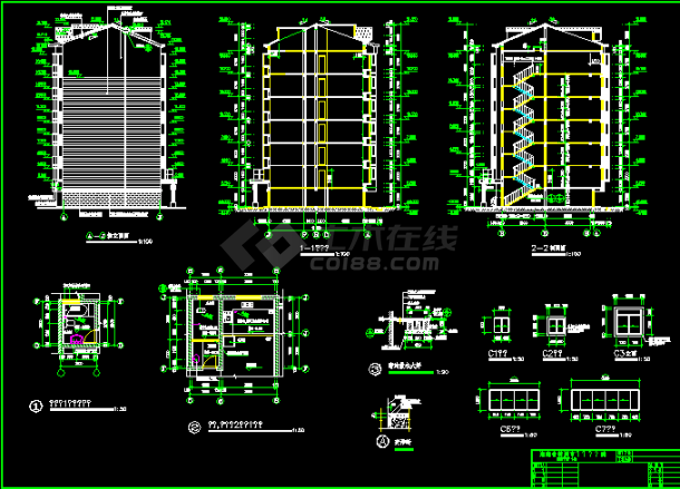 株洲天鹅花园住宅区建筑CAD详细图纸-图二