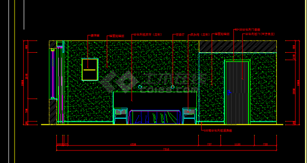 洒店样板房装修设计全套CAD平面图-图二