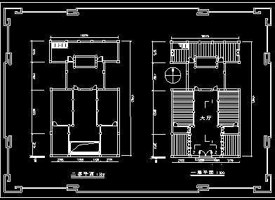 培德堂古建CAD平立剖面设计全图-图二