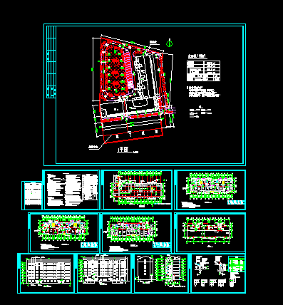 高层商住楼建施方案设计CAD全套详图_图1