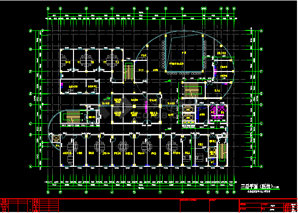 某地级市大型十一层人民医院建筑施工图纸-图二