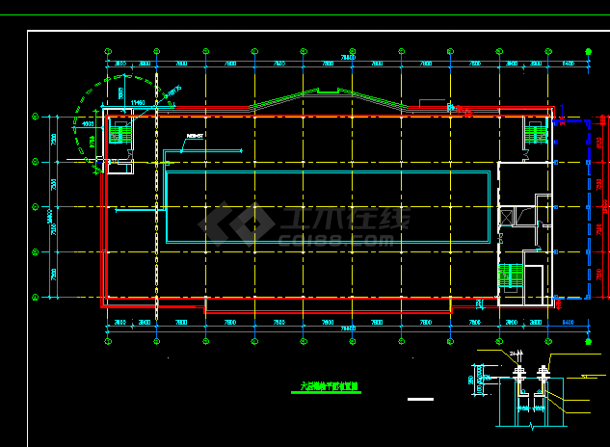 银泰服饰城建筑结构设计方案全套CAD详图-图二