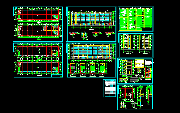 某公司厂房建施方案设计全套CAD图纸_图1