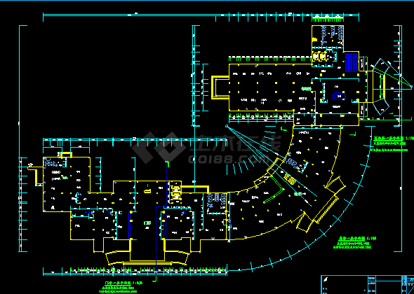 某赣东北风格中医院规划建筑设计方案CAD（扩初）-图二