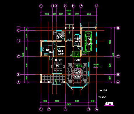 290平米欧式别墅全套建筑设计图纸-图一