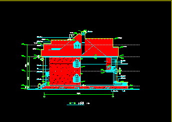 某小区三层高档别墅建筑CAD平立面施工设计图-图二