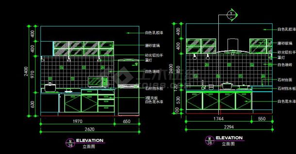 某小区 A户型经典全套装修设计施工图-图二