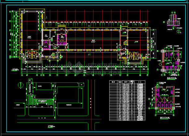 社报局办公楼建筑施工设计全套CAD图-图二