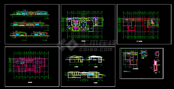 某星级酒店健身中心建筑CAD设计施工图纸-图一