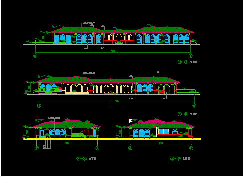 某星级酒店健身中心建筑CAD设计施工图纸-图二