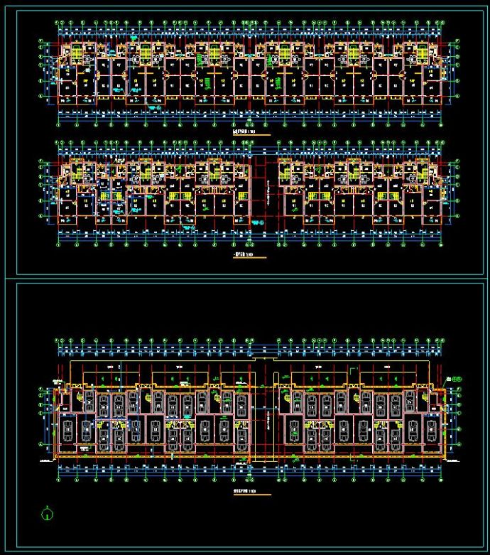 某多层住宅建筑设计CAD平面施工图纸_图1