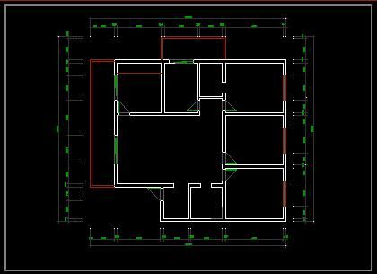 一套经典四居室家装设计施工CAD图纸-图二