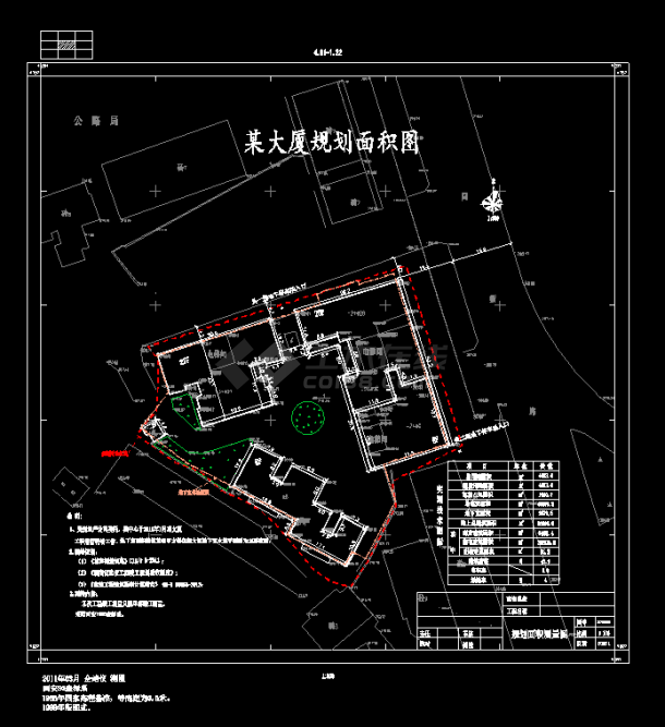 湖南省某市的住宅小区峻工建筑规划图-图一