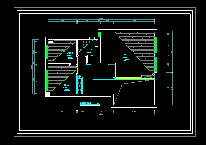 经典别墅建筑室内装修全套cad施工设计图-图二