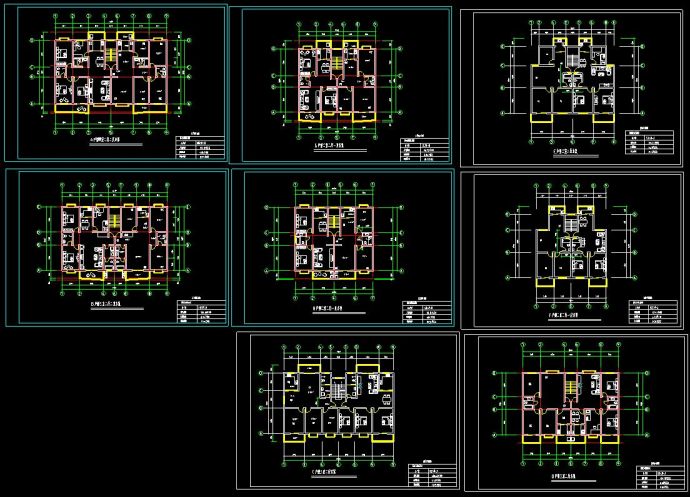 某住宅楼盘项目户型方案设计CAD图_图1