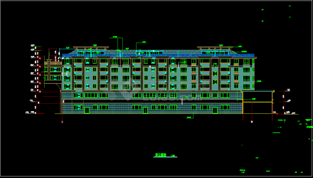 某市区一套完整的住宅CAD施工图-图二