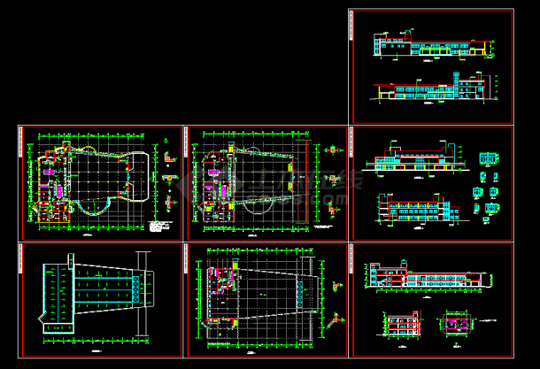 某市食堂平面布置建筑CAD施工设计图纸-图一