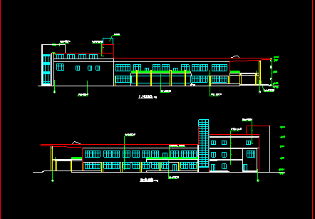 某市食堂平面布置建筑CAD施工设计图纸-图二