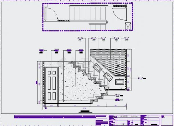 宁波雅致现代三层别墅室内装修设计施工图-图二