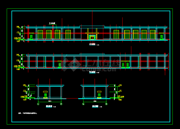 娱乐城建筑施工设计全套CAD方案图-图二