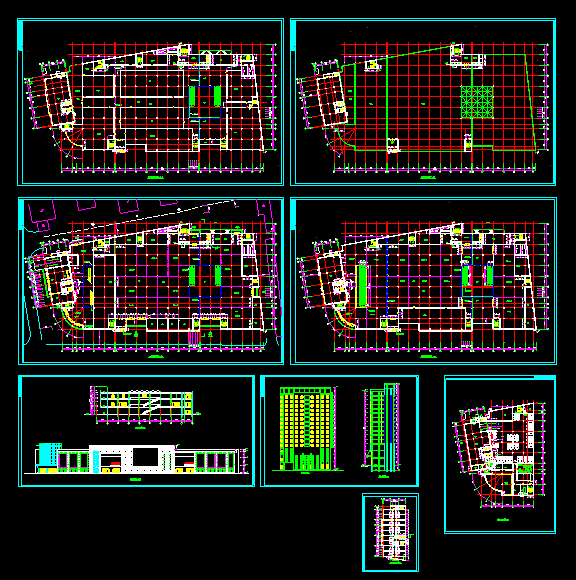 某大型商场设计施工全套CAD方案图_图1