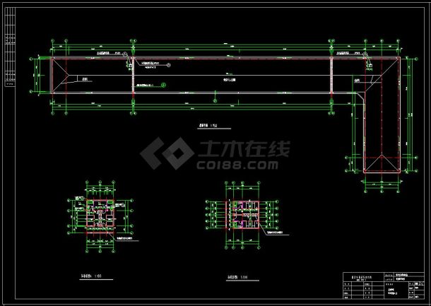 某市二层敬老院建筑方案设计CAD图-图二