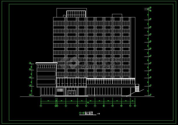 某市十一层宾馆改造为医院建筑设计方案图-图二