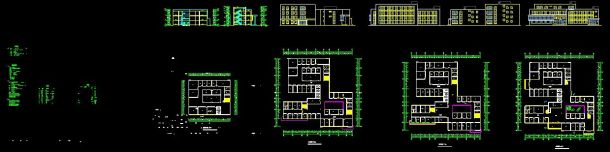 某四层小型门诊楼建筑设计CAD方案图(含设计说明）-图一