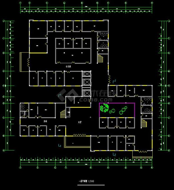 某四层小型门诊楼建筑设计CAD方案图(含设计说明）-图二