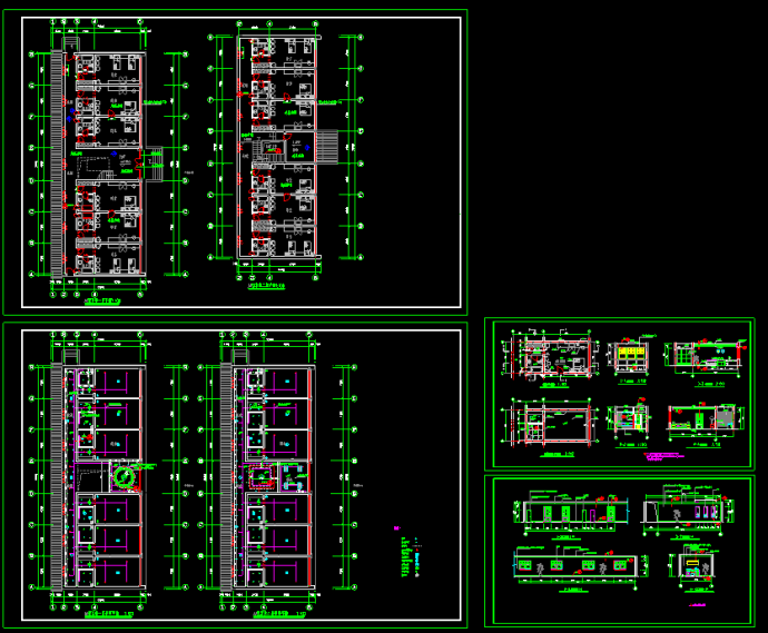 某星级酒店套房标准间CAD建筑设计施工图纸_图1
