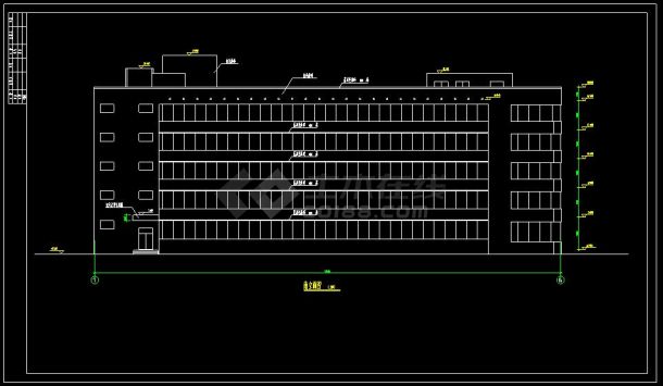 某五层精神病疗养院建筑设计CAD施工图-图二
