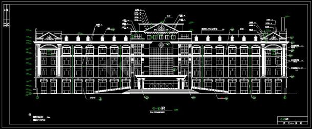 某五层小型医院建筑设计CAD施工图(含设计说明）-图二