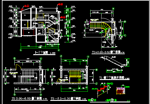 某市欧式别墅建筑CAD设计施工图纸-图二