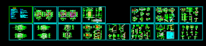 某小高档别墅建筑CAD施工设计图纸_图1