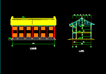 某古建群（方丈室）建筑设计CAD图-图二