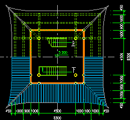 某宝轮寺保护修复规划施工CAD设计图-图二