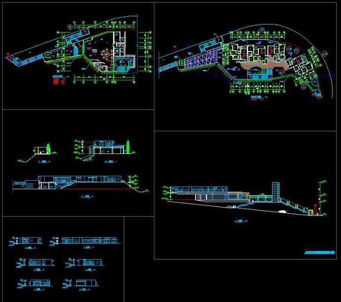 某地楼盘售楼处建筑方案设计CAD施工图_图1