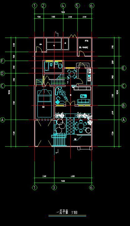 某地农村住宅楼建筑设计方案CAD施工图(含设计说明）-图二