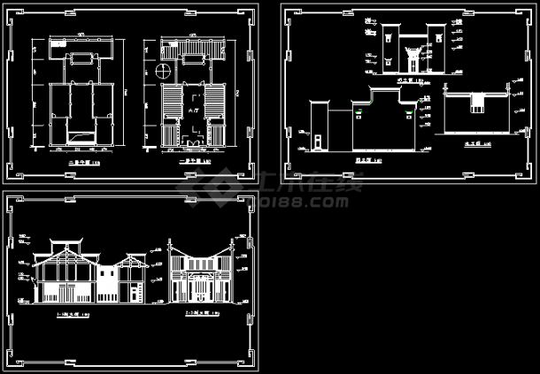 培德堂古建建筑施工设计CAD全图-图一