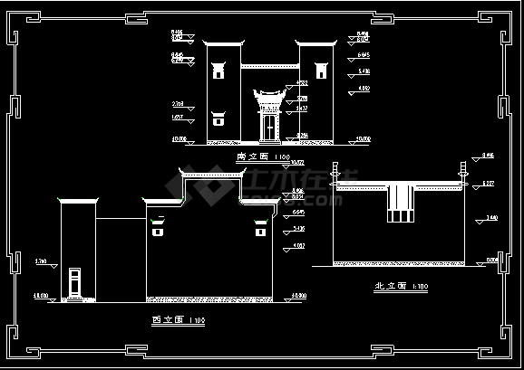 培德堂古建建筑施工设计CAD全图-图二