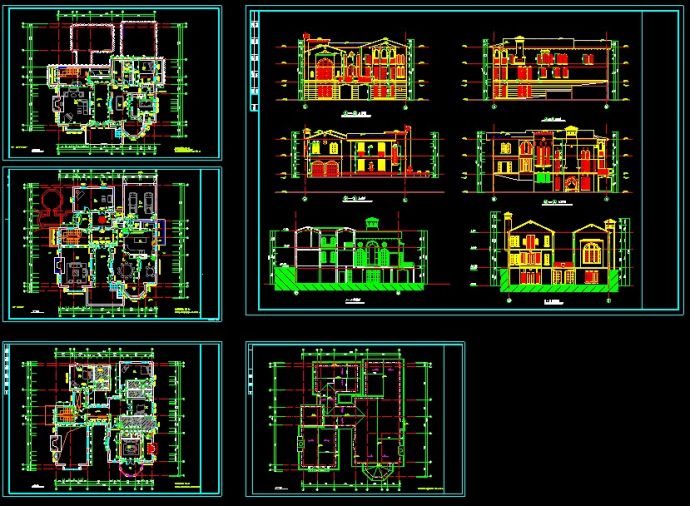 某别墅CAD详细设计方案施工图纸_图1