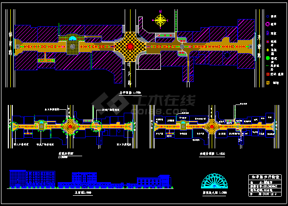 东莞南城城市风景步行街设计规划图-图一