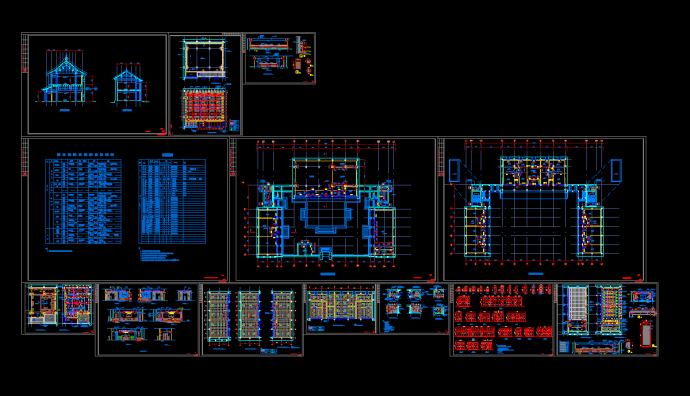 某地区某古建筑装修改造设计cad图纸_图1