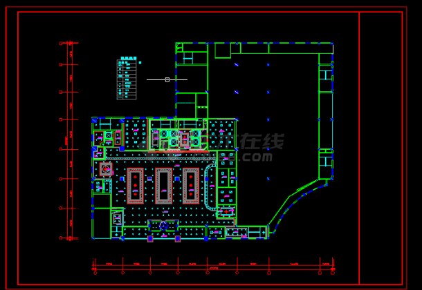 四星酒店大堂建施方案设计全套CAD图纸-图二