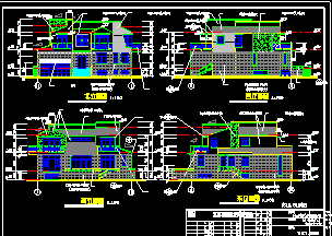 某全套别墅建筑CAD设计施工平立面图纸-图二