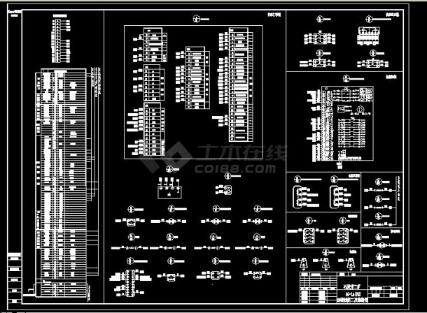 某矿井地面变电所改造设计cad电气图纸-图二